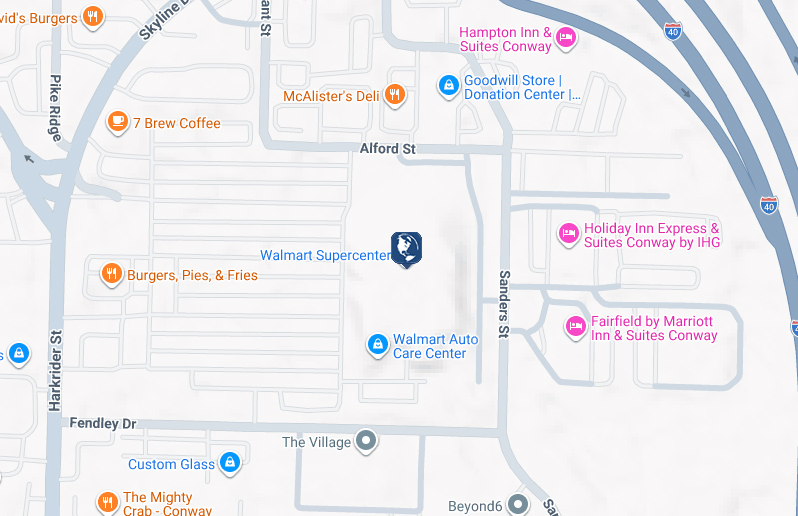 Click to view North Conway Walmart branch and ATM location