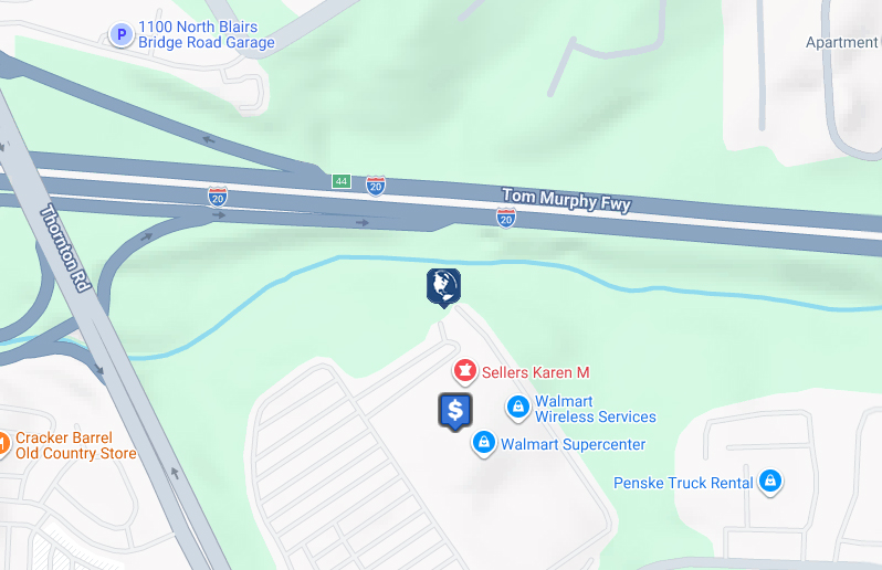 Click to view Lithia Springs Walmart branch and ATM location