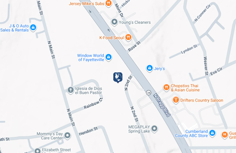 Click to view Bragg Blvd Walmart branch and ATM location