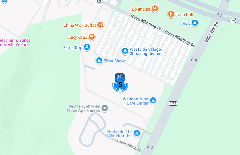 Click to view Raeford Walmart branch and ATM location