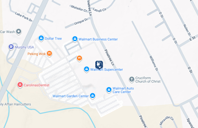 Click to view Spring Lake Walmart branch and ATM location