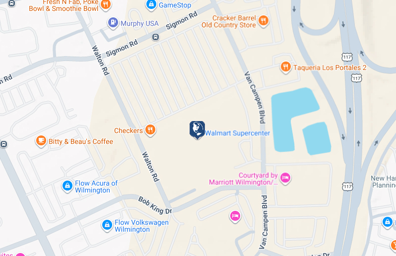 Click to view Wilmington Market St Walmart branch and ATM location