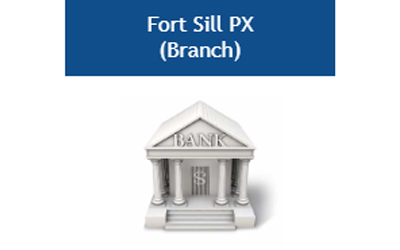 Fort Sill PX Branch and ATM location