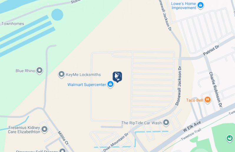 Click to view Elizabethton Walmart branch and ATM location