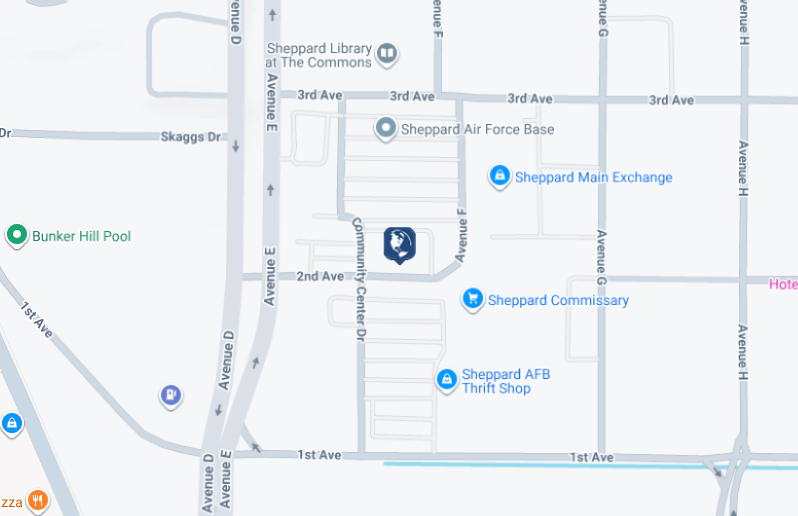 Click to view Sheppard AFB branch and ATM location