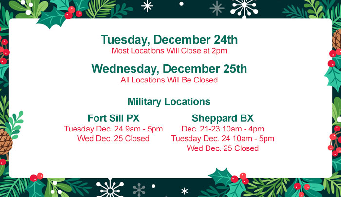 Christmas Hours