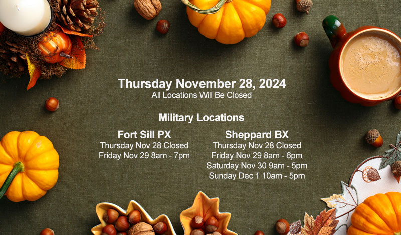 Thanksgiving Hours