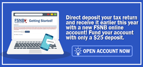 Open an account online in just a few minutes!